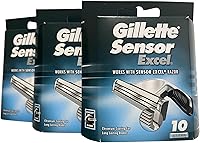 Vista 1 de Gillette Sensor Excel - 10 Count (Pack of 3)