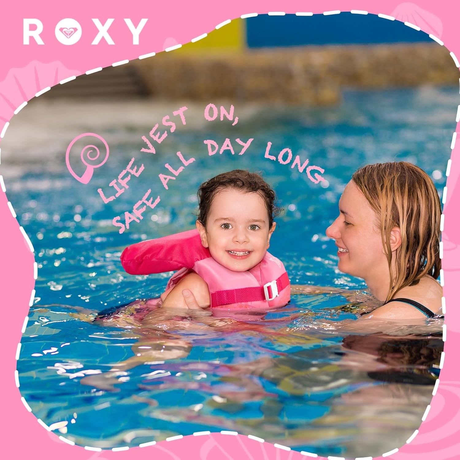 ROXY Life Jacket for Youth/Kids/Toddler, USCG Approved Type III PFD, Light-Weight EPE Foam Life Vest with Quick-Release Buckles, for Boating Paddling Kayaking Fishing Watersports