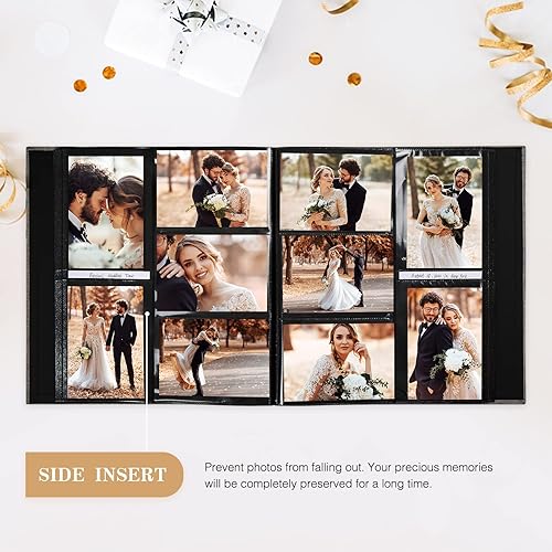 Miniatura 3 de Potricher - Álbum de fotos para 1000 fotos de 4 x 6, de lino, capacidad extragrande, para familia, boda, aniversario, bebé