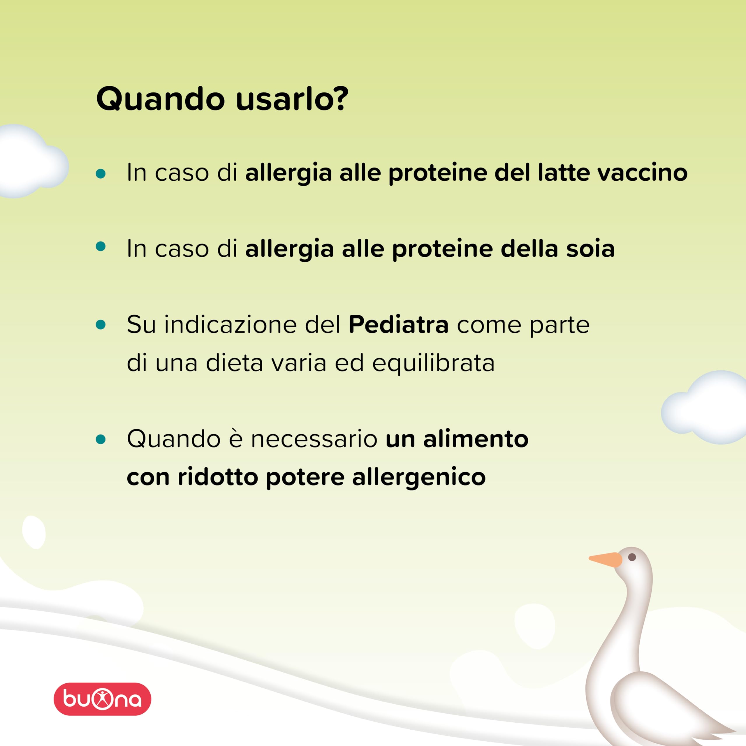 Buona BBmilk RISO PRO 0-12 Mesi, Alimento alternativo al Latte in Polvere per Neonati 400g, Alimento a Fini Medici Speciali per Neonati con Disturbi alle Proteine del Latte Vaccino o della Soia