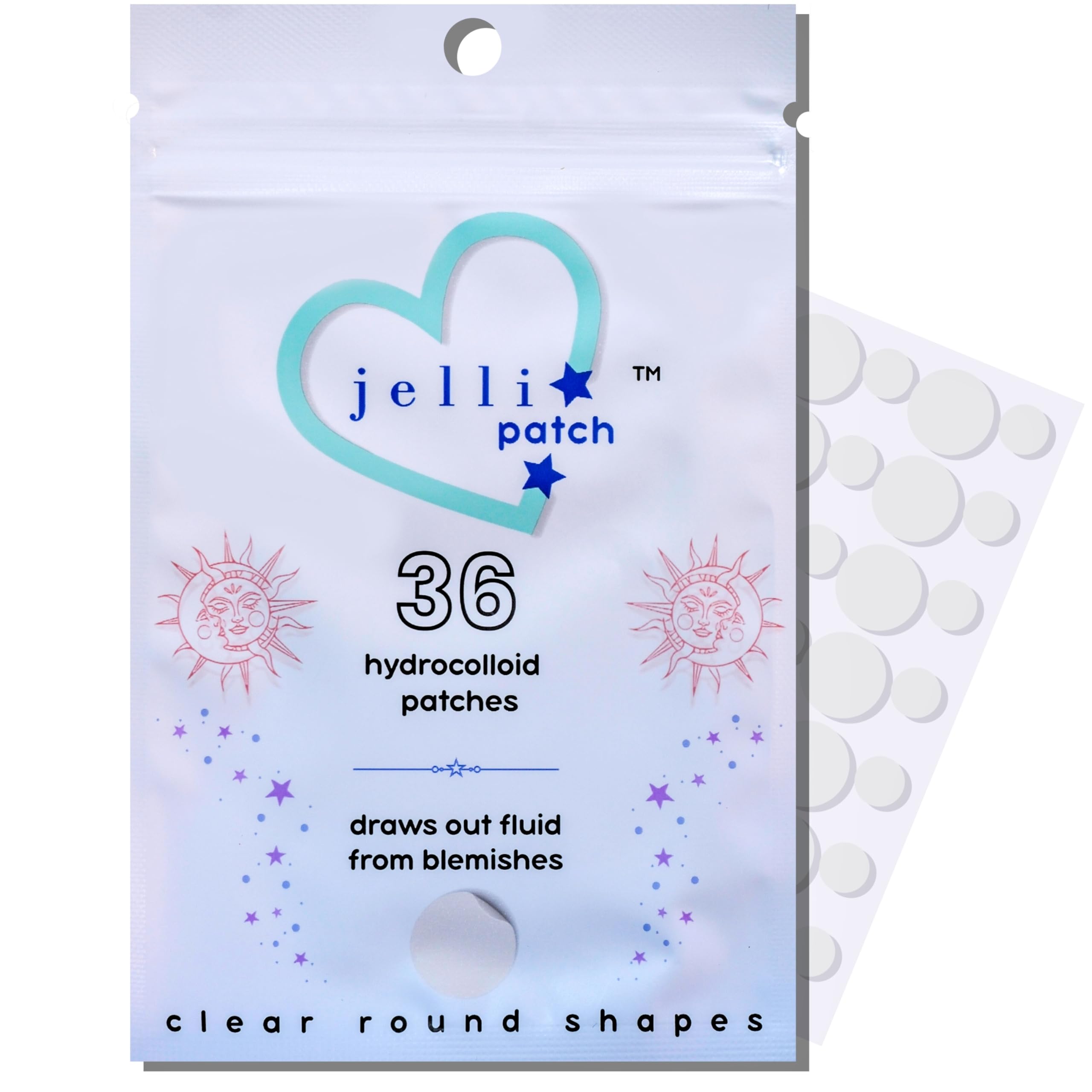 Pimple Patches For Face - Acne Skincare Sticker - Hydrocolloid - Invisible Clear Acne Stickers - Absorbing Day