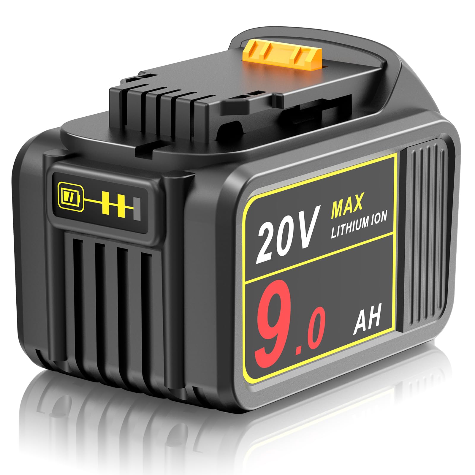 TREE.NBDCB209 20V 9000mAh Battery Replacement for Dewalt N123283 DCB201-2 DCB200 DCB203 DCB204 DCB206 DCB181-XJ DCB181 DCB180 20V DCF/DCD/DCG/DCS Series Cordless Tools with LED Indicator