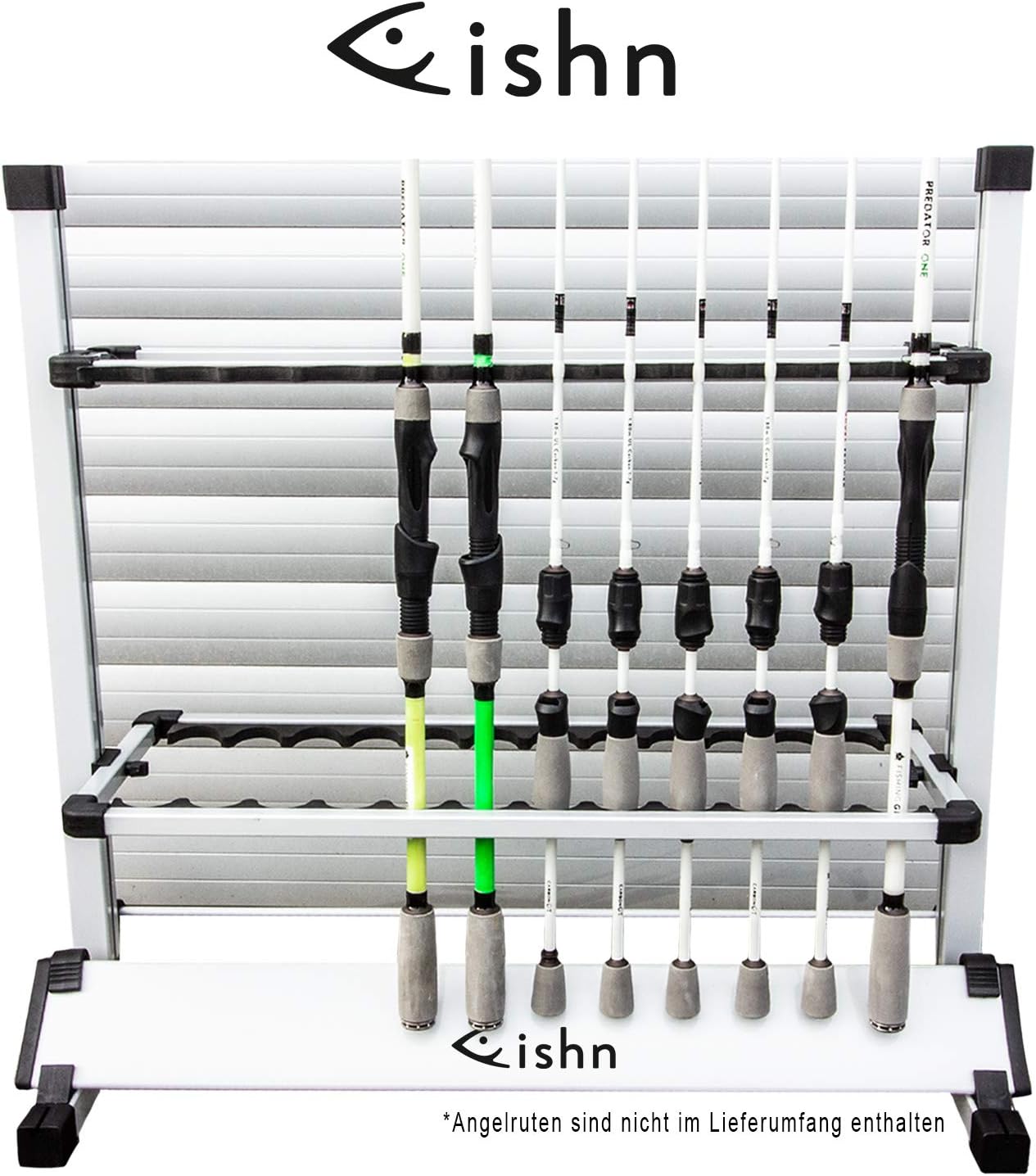 portacanne da pesca per garage