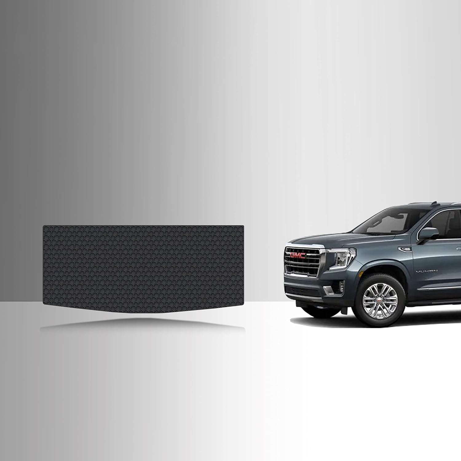 TOUGHPRO Cargo/Trunk Mats Accessories for GMC Yukon Denali 3rd Row Up All Weather Heavy Duty (Made in USA) Black Rubber 2021 2022 2023 2024 2025 2026