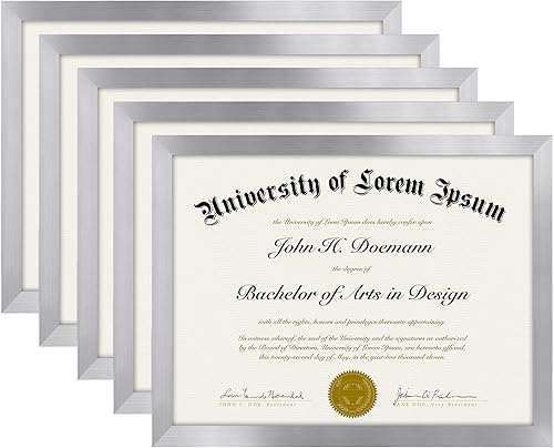 Vista 86 de Americanflat Portarretratos de 5 x 6 pulgadas con plexiglás pulido, juego de 5 portarretratos de 2 x 3 pulgadas con paspartú o para fotos de 5 x 6