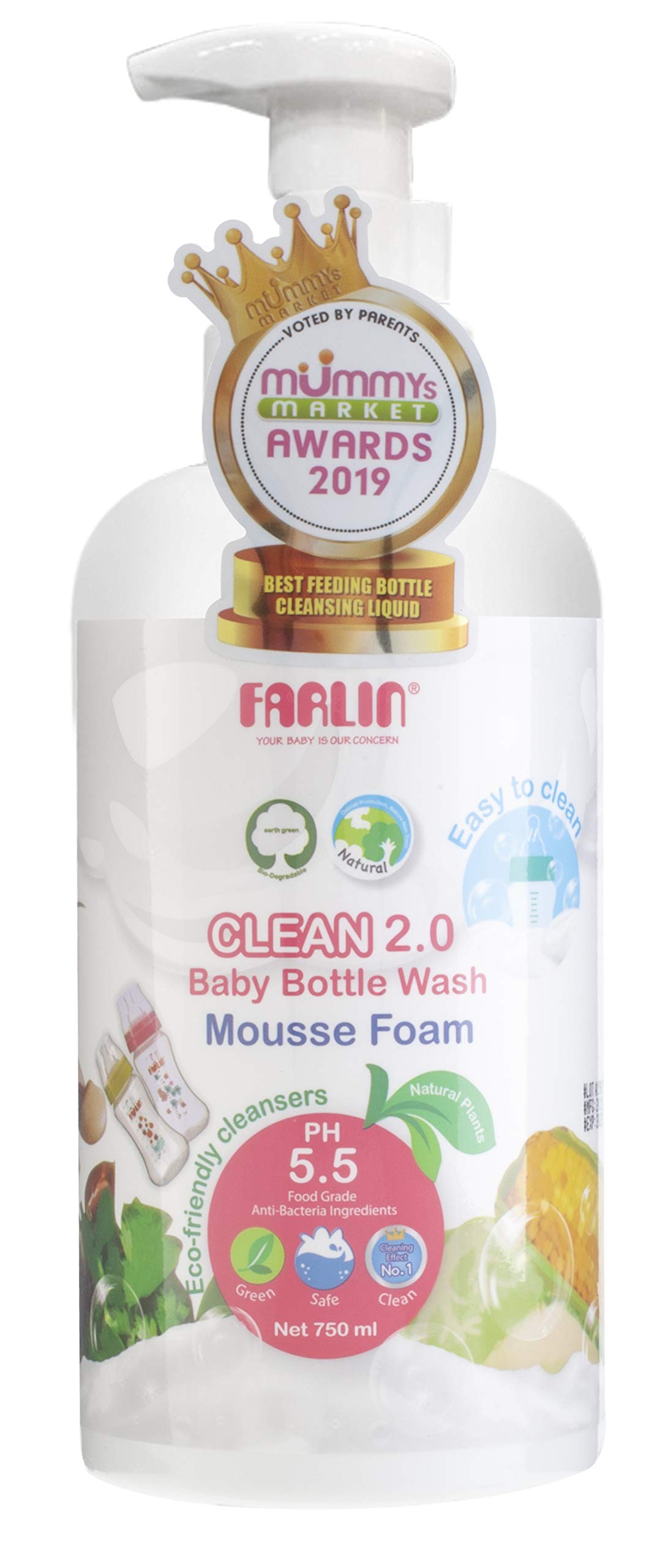 Farlin Baby Bottle Wash 750ML, Piece of 1-image-33