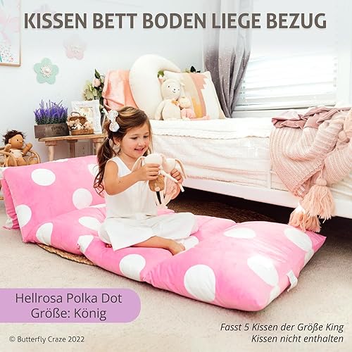 Miniatura 3 de Tumbona para niña. Fundas hechas de suave felpa de primera calidad. Perfecta para leer, mirar televisión, y fiestas de pijamas. Rosa Polka,Coches