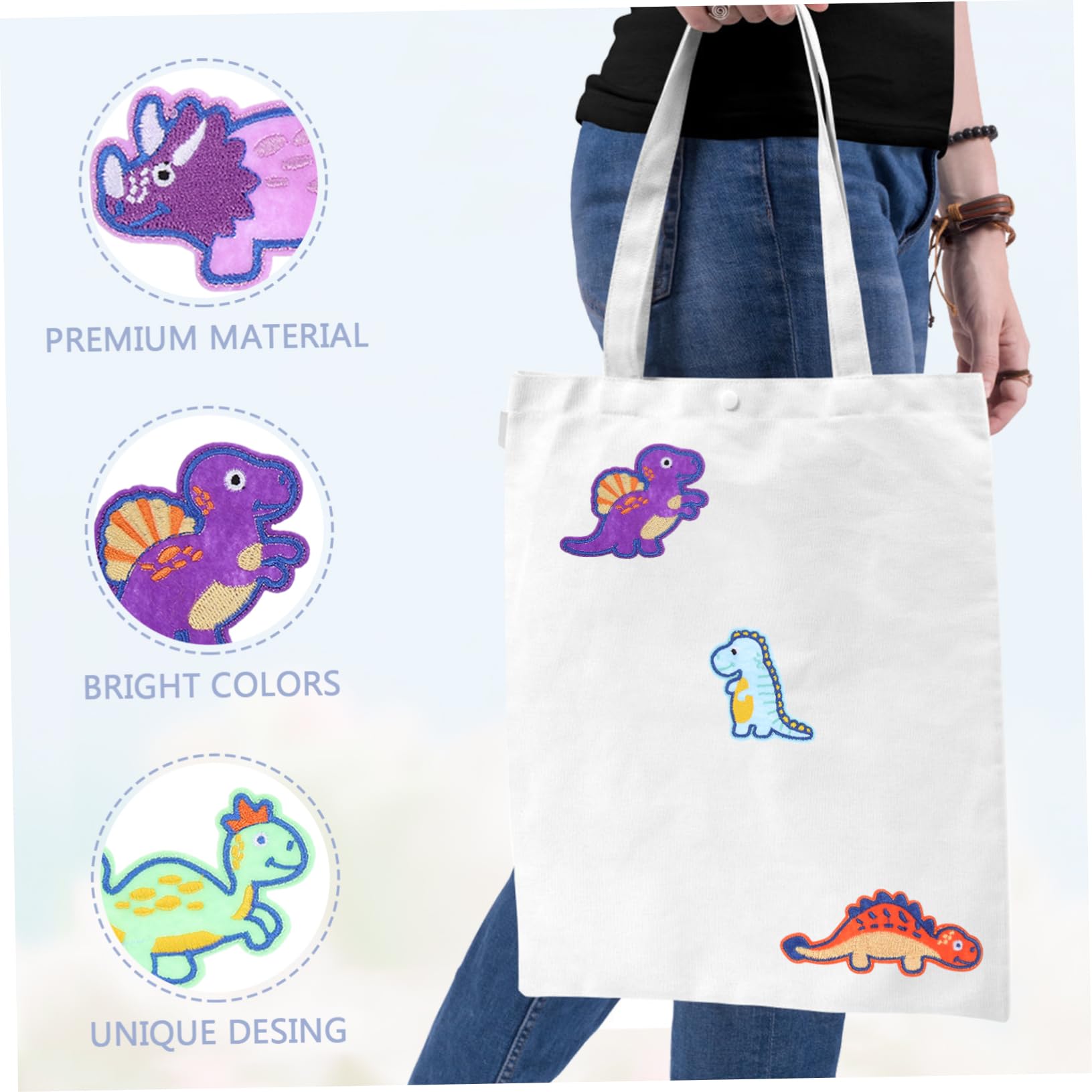 4pezzi Toppe Termoadesive a Patches Per Riparazioni e Decorazioni Abbigliamento Giubbotti e Accessori Per