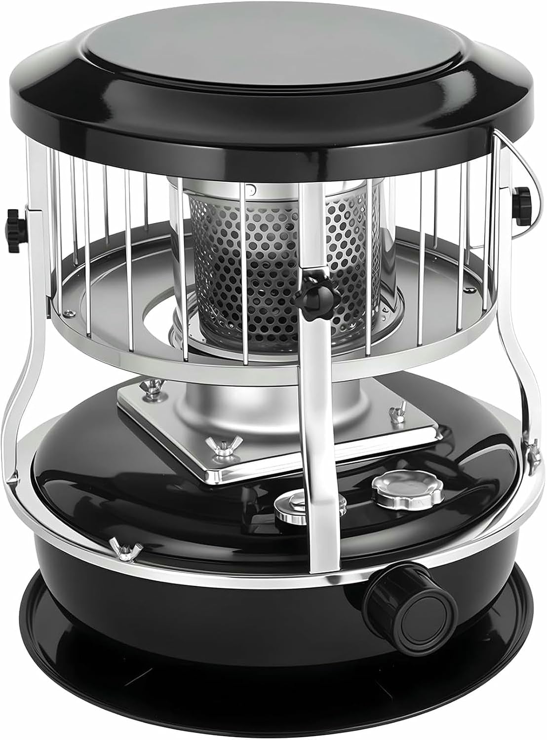 9000 BTU Portable Indoor Outdoor Heater, Kerosene Heater and Stove, 4.5L Fuel Capacity, Non-Electric Radiant for Camping