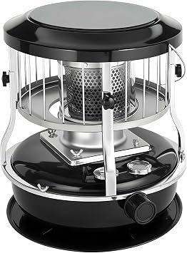 9000 BTU Portable Indoor Outdoor Heater, Kerosene Heater and Stove, Camping, 4.5L Fuel Capacity, Non-Electric Radiant for Camping