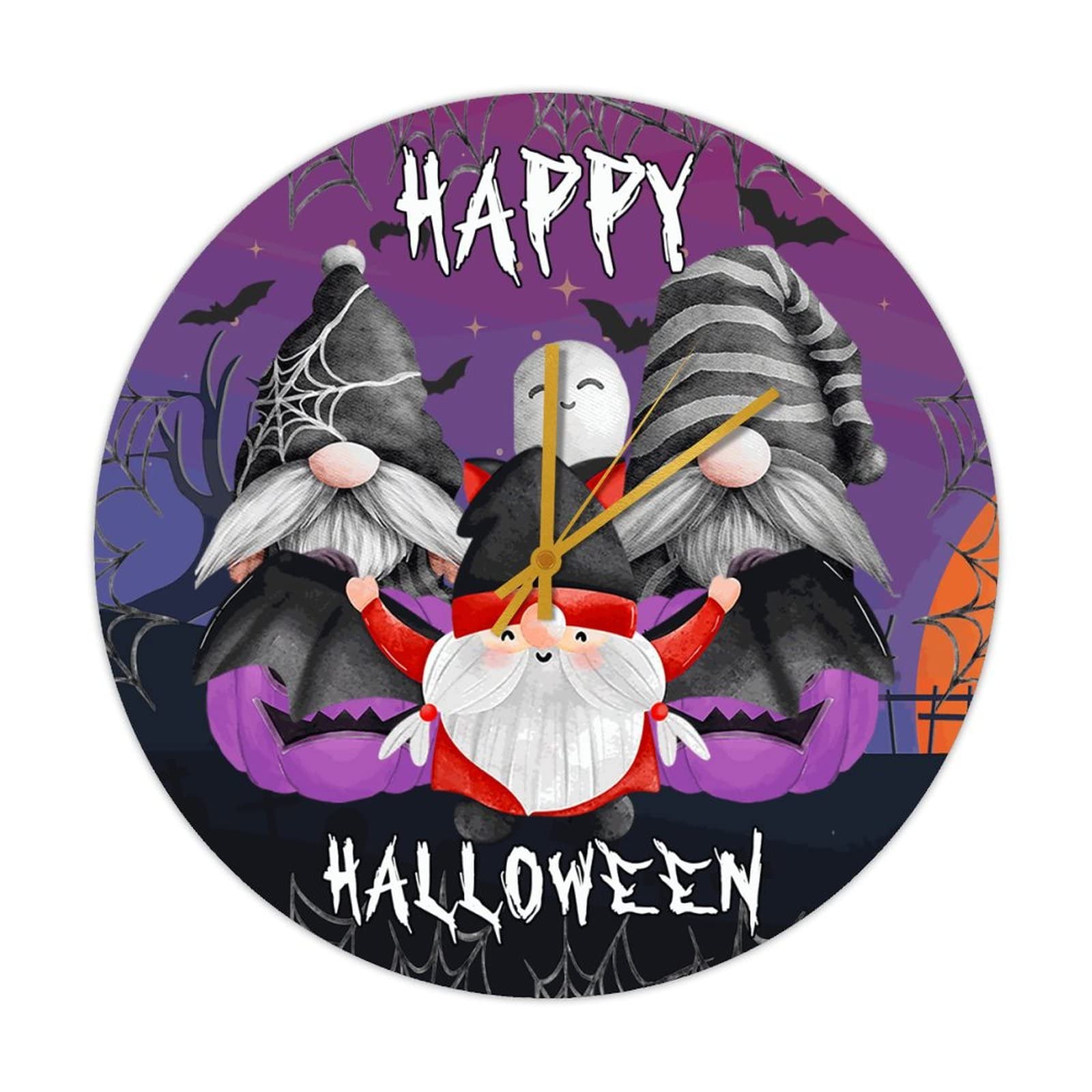 Horloge en bois Happy Halloween pour célébrer les moments chaleureux en famille