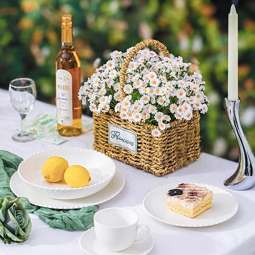 Miniatura 4 de HOMBENE - Juego de platos y cuencos, juego de vajilla de 12 piezas con platos, cuencos y platos, juego de vajilla de porcelana con platos, juego de