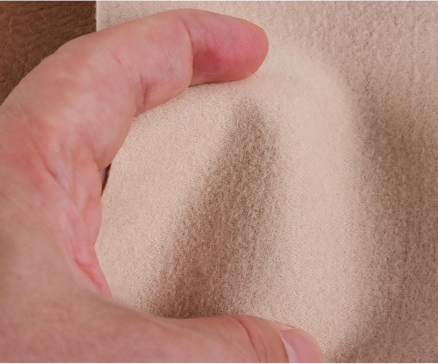 Faux Leather Sheets Rough Texture Surface One Yard Leather Fabric for DIY Crafting Thick Durable Synthetic Repholstery PU Leather Vinyl 36"x54" Upholstery Fabric Y880 (Lightbrown, Individual ONE yard)