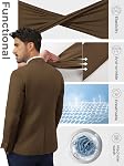 PJ PAUL JONES Men's Lightweight Sport Coat Casual One Button Blazer Breathable Sportcoat
