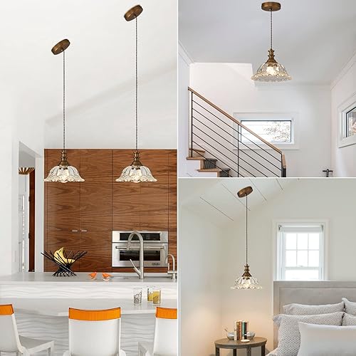 Miniatura 7 de HDDFL Lámparas colgantes de cristal modernas lámparas colgantes lámpara colgante acabado cepillado lámpara colgante accesorio de luz colgante para