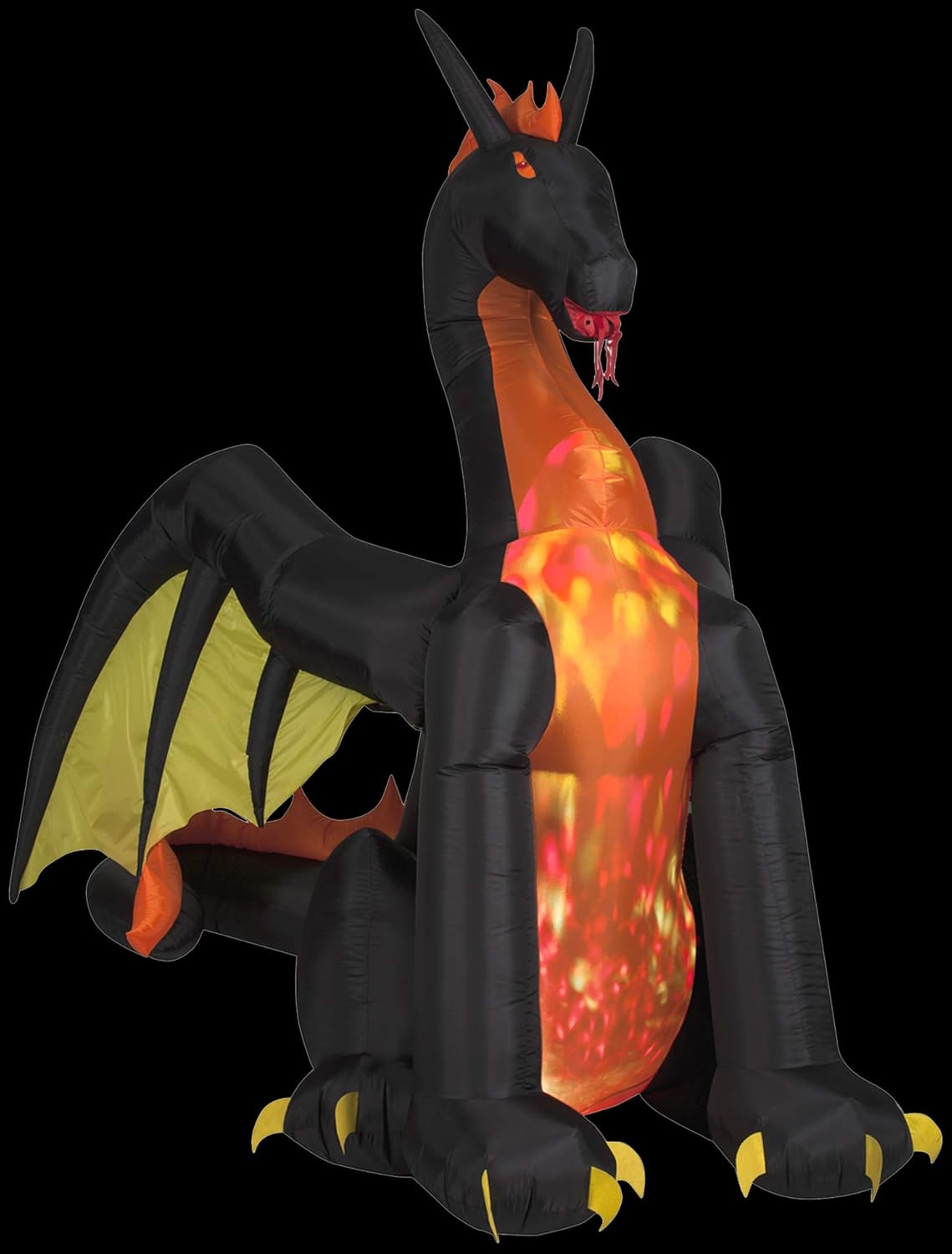 Gemmy 50202 Animated Airblown Fire & Ice Dragon, 9 Foot