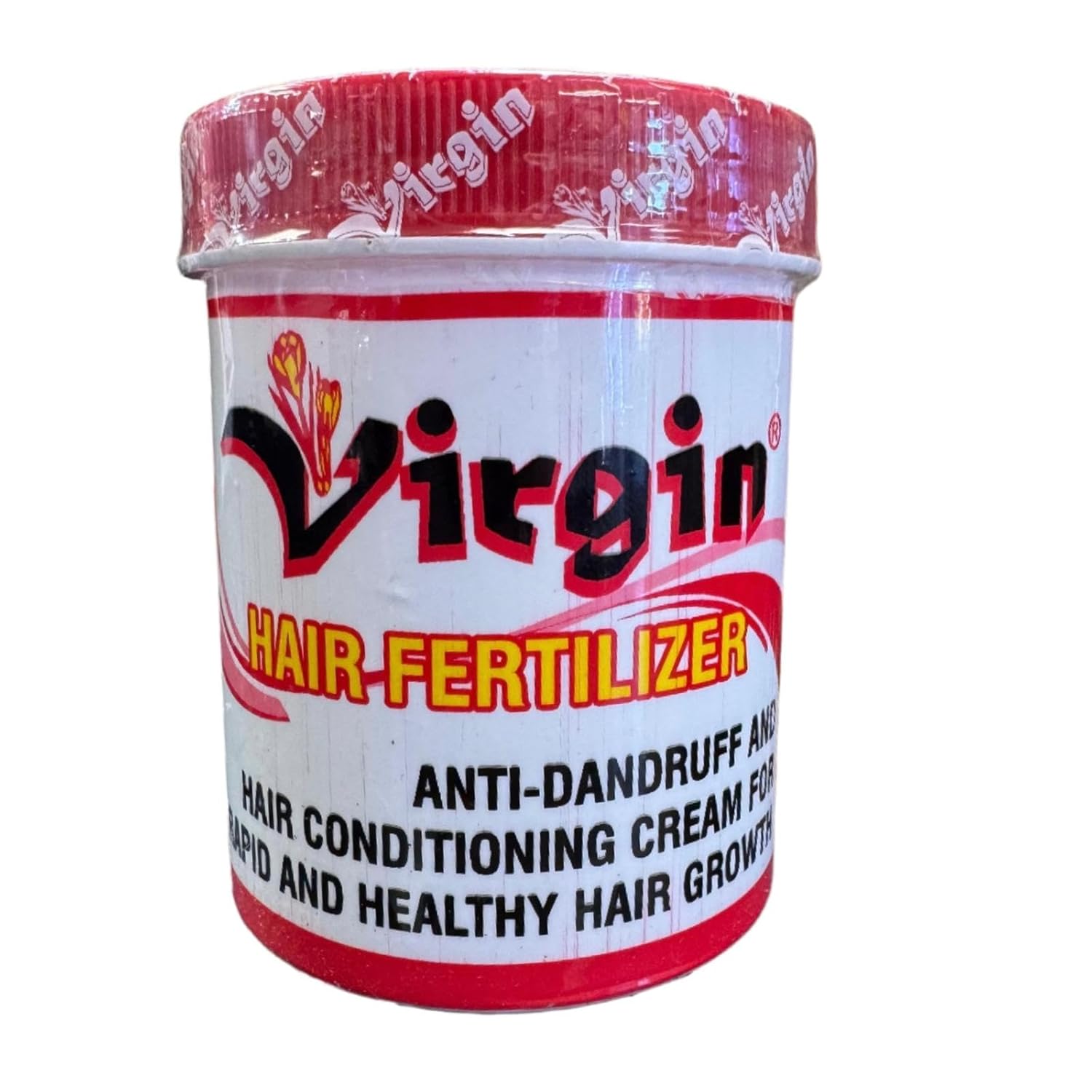 Virgin Hair Fertilizer for Accelerated Growth, Enhanced and Effective Hair Growth Formula, Anti-Dandruff Cream, 8 oz.