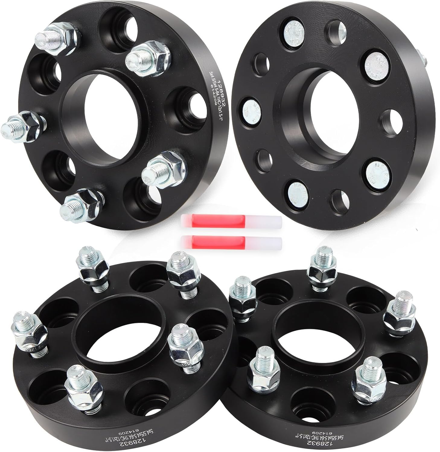 OCPTY 4PCS 5x4.5 to 5x4.5 Wheel Spacers 1" Wheel Adapters 12x1.5 Studs 64.1mm Center fit for 2006-2021 for Honda Civic / 2006-2011 for Acura for CSX / 2013-2022 for Acura for ILX