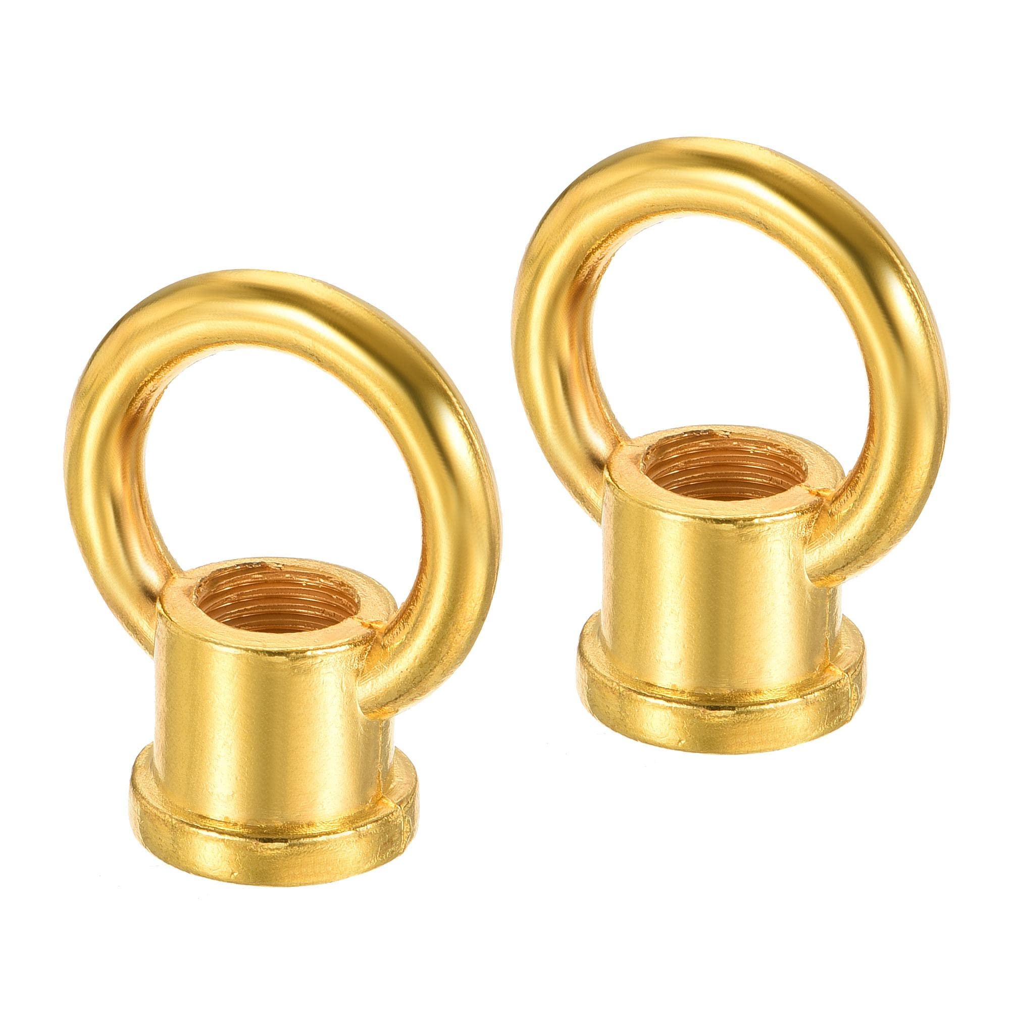 2 Écrous à Œil Noir 15kg Charge Max - 29x35mm M10 Filetage Anneau Pour Suspension Lampe Lustre