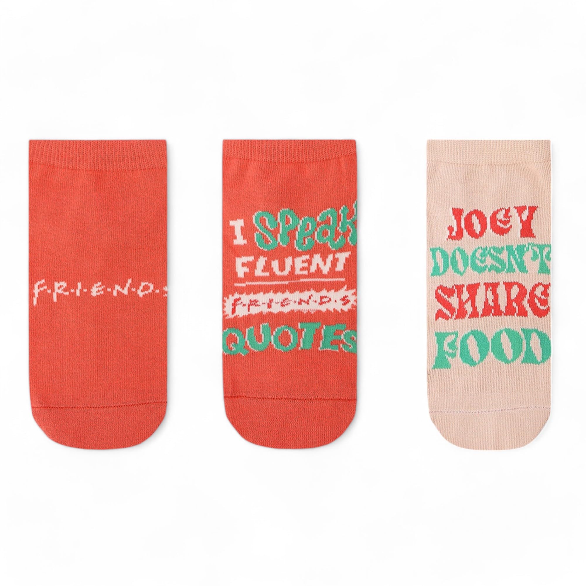balenzia SocksXpress F.R.I.E.N.D.S. Official Merchandise - Pack of 3 Low-Cut Socks for Women | Iconic Quotes Design-picture-13