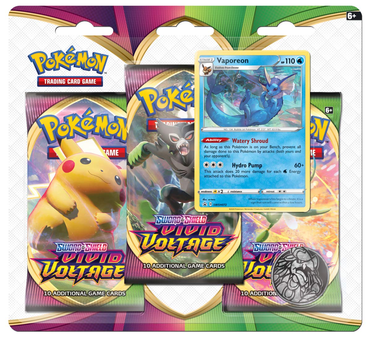 Amazon.com: Pokemon TCG: Sword & Shield Vivid Voltage Blister Pack