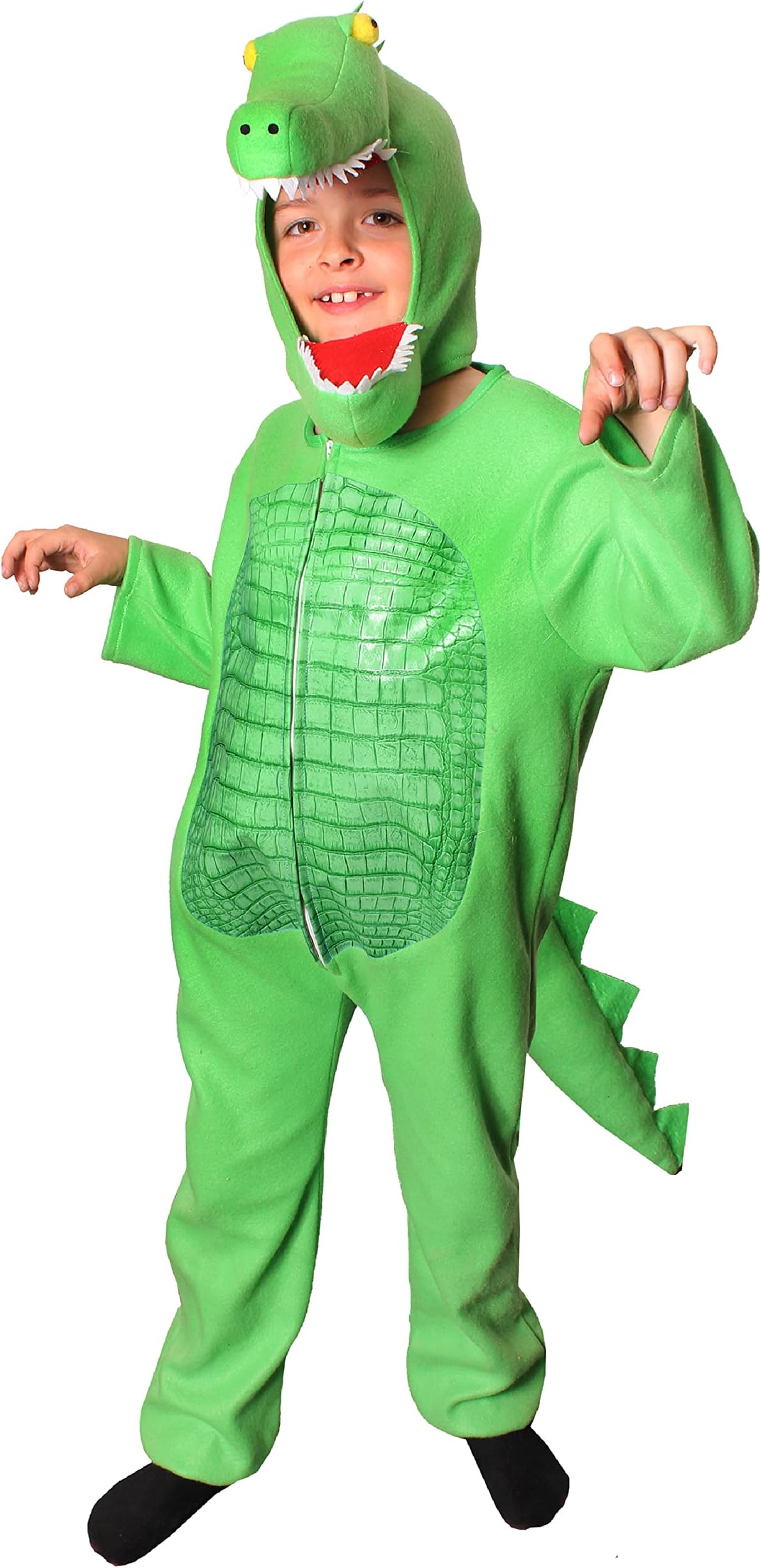 Tick Tock Crocodile Fancy Dress Costume - Medium - Separate Crocodile Hood For World Book Day/Book Week & TV & Movies Character Costume