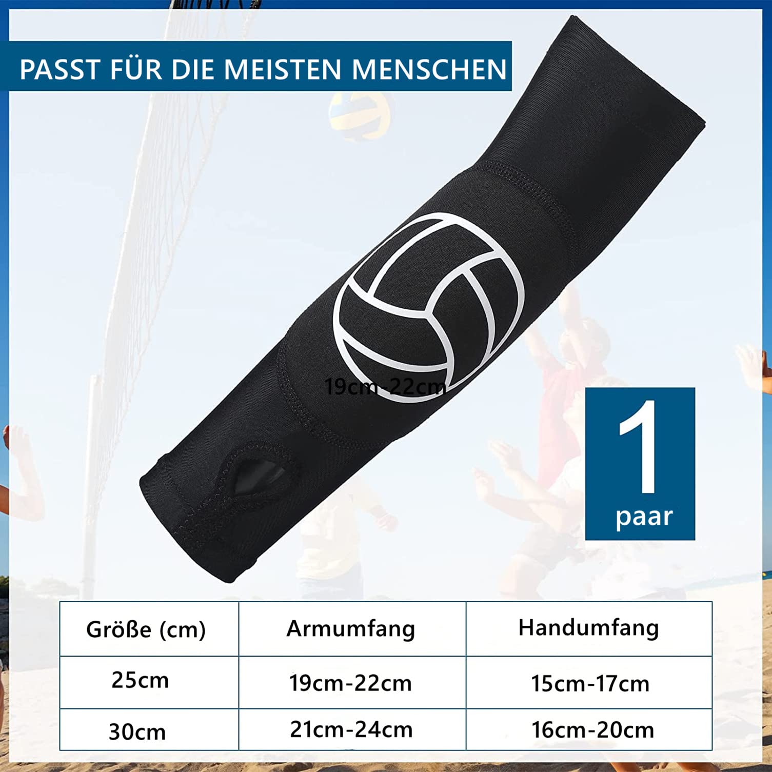 Voleibol Bragas Armschoner Kinder Sportarmbänder Unterarm Kompressionsmanschette Voleiball Armstulpen Ärmel elastische Voleiball Sport Handgelenkstütze