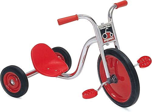 Angeles SilverRider Super Cycle - Triciciclo de 3 ruedas para niños de 4 a 6 años, triciclo con rueda delantera grande, para niños y niñas, para uso