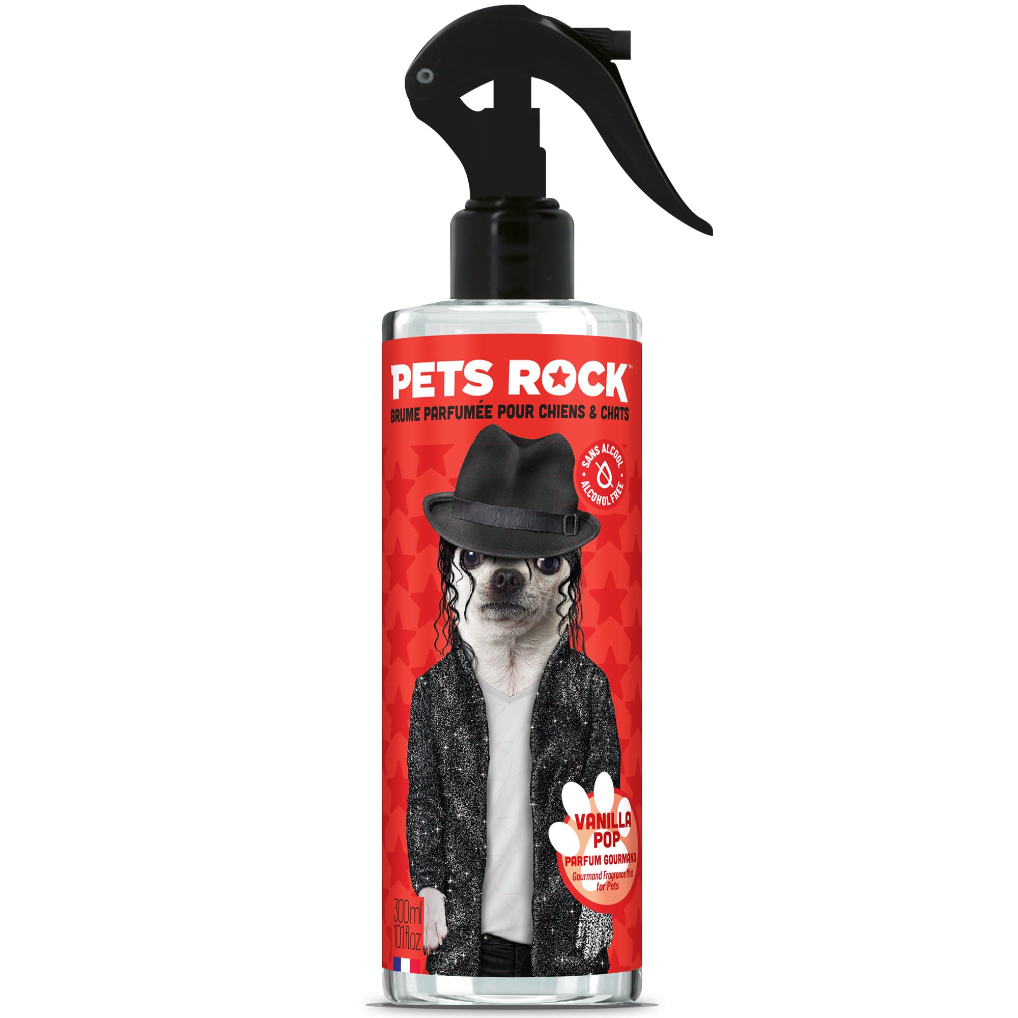 PETS ROCK | Vanilla Pop | Brume parfumée pour chien et chat 300ML - Neutralise les mauvaises odeurs