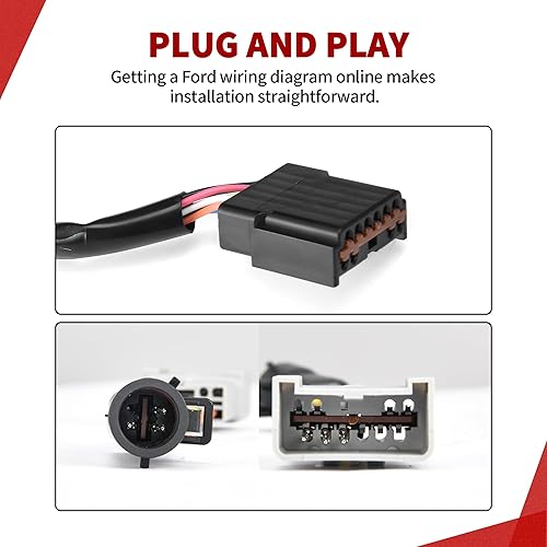 Miniatura 7 de YITAMOTOR Espejos de remolque compatibles con Ford F250 F350 F450 F550 Super Duty 2001-2005 Excursión 2001-2005 con luz LED de señal de flecha de