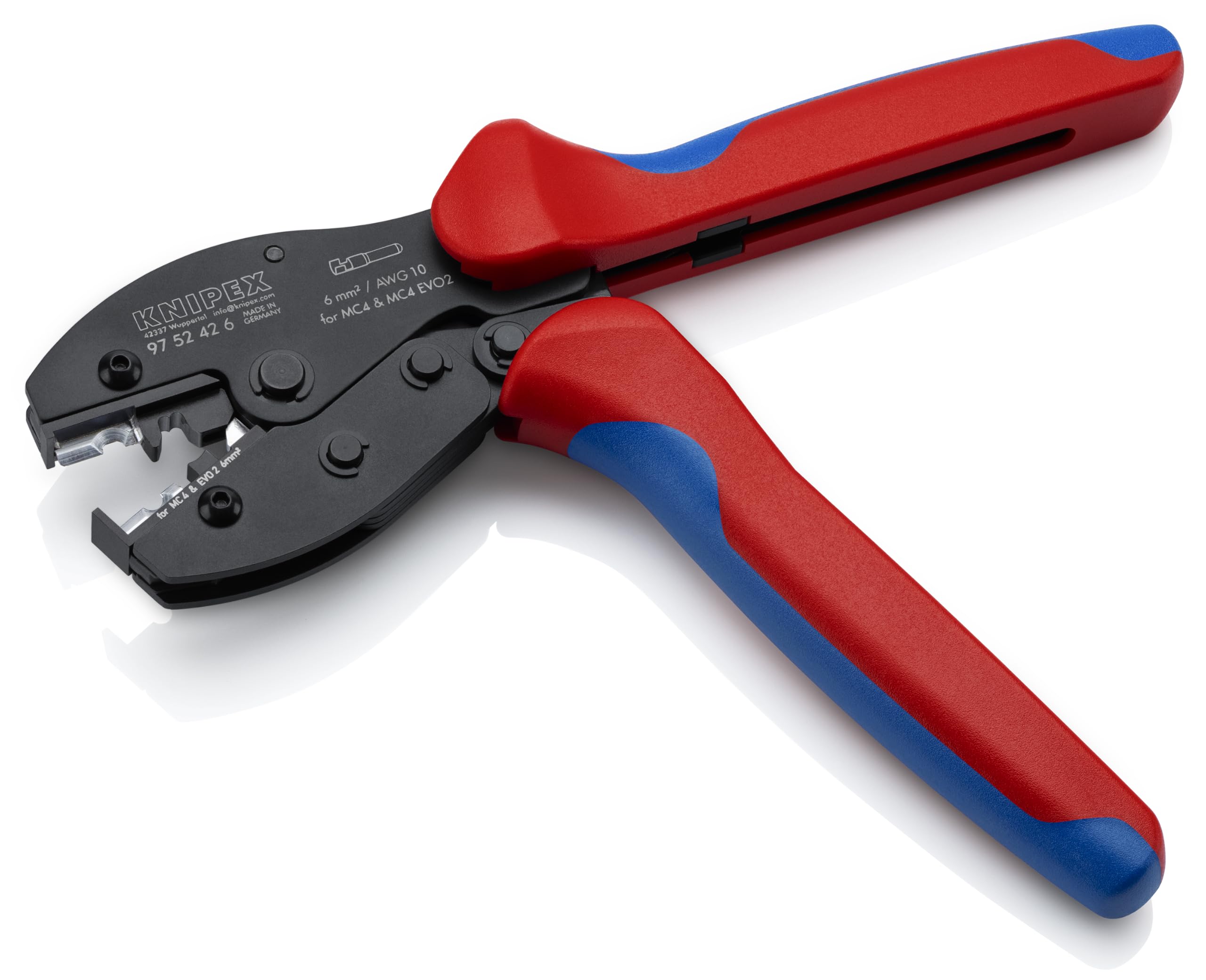 KNIPEX PreciForce Crimpzange für MC4-/MC4 Evo 2-Steckverbinder, 97 52 42 6