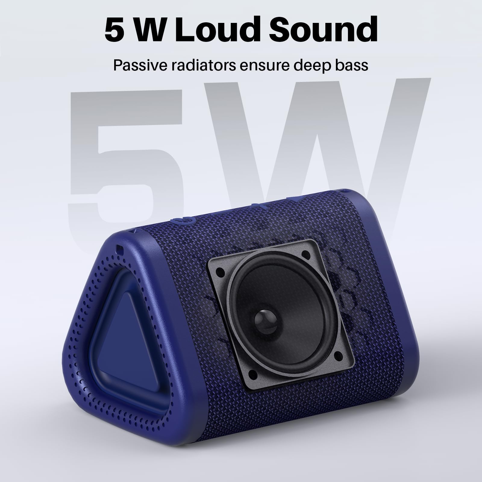 Bobtot Altoparlante Bluetooth portatile wireless 10 W di picco, IPX7 piccolo altoparlante per doccia impermeabile, tempo di riproduzione 15 ore, suono forte e stereo con bassi, accoppiamento TWS per