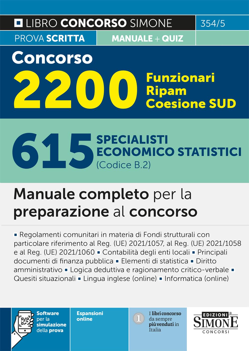 Concorso 2200 Funzionari Ripam Coesione Sud – 615 Specialisti Economico Statistici (Codice B.2) - Manuale Completo Per La Preparazione Al Concorso - 4