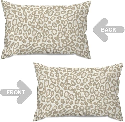 Vista 271 de Funda de cojín con estampado de guepardo rosa intenso, cojín cuadrado con estampado de animales fucsia, funda de almohada decorativa para el hogar