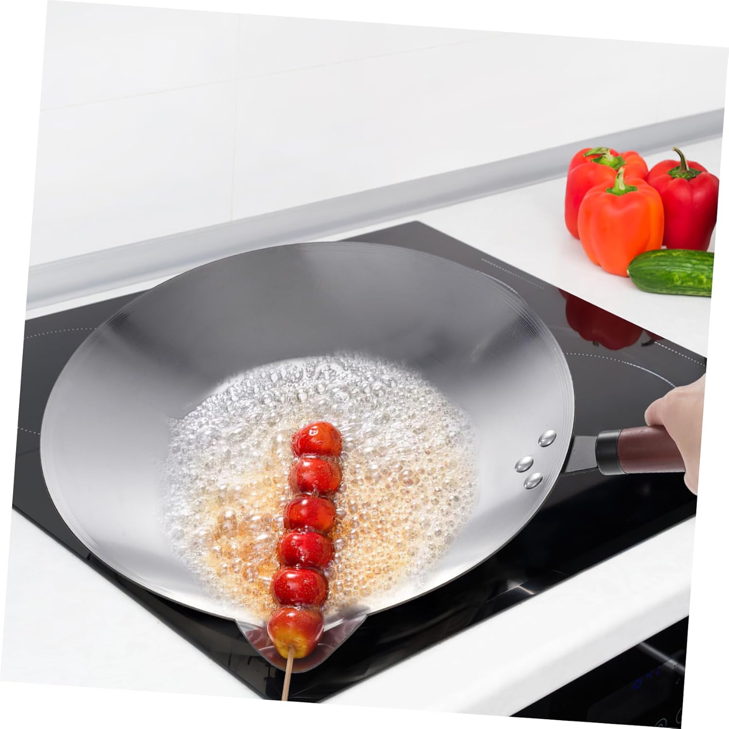 HEALLILY 1 Set Sugar Melting Pot with Extended Handle Candy Melting Pan Includes Haws Corer and Food Sticks and Creative Candy Making