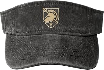 West Point Military Academy Sport Sun Visor Hats Cotton Ball Caps Empty Top Baseball Sun Cap for Men Black
