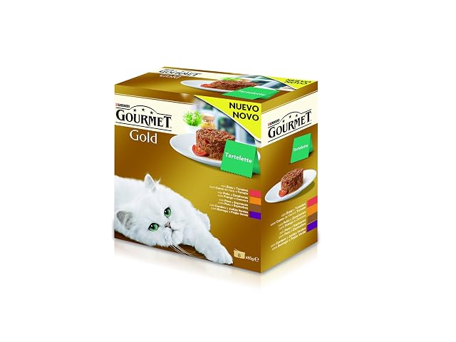 Gourmet Gold - Comida húmeda para gatos adultos Purina Gourmet Gold Tartelette Mix 8x85 g