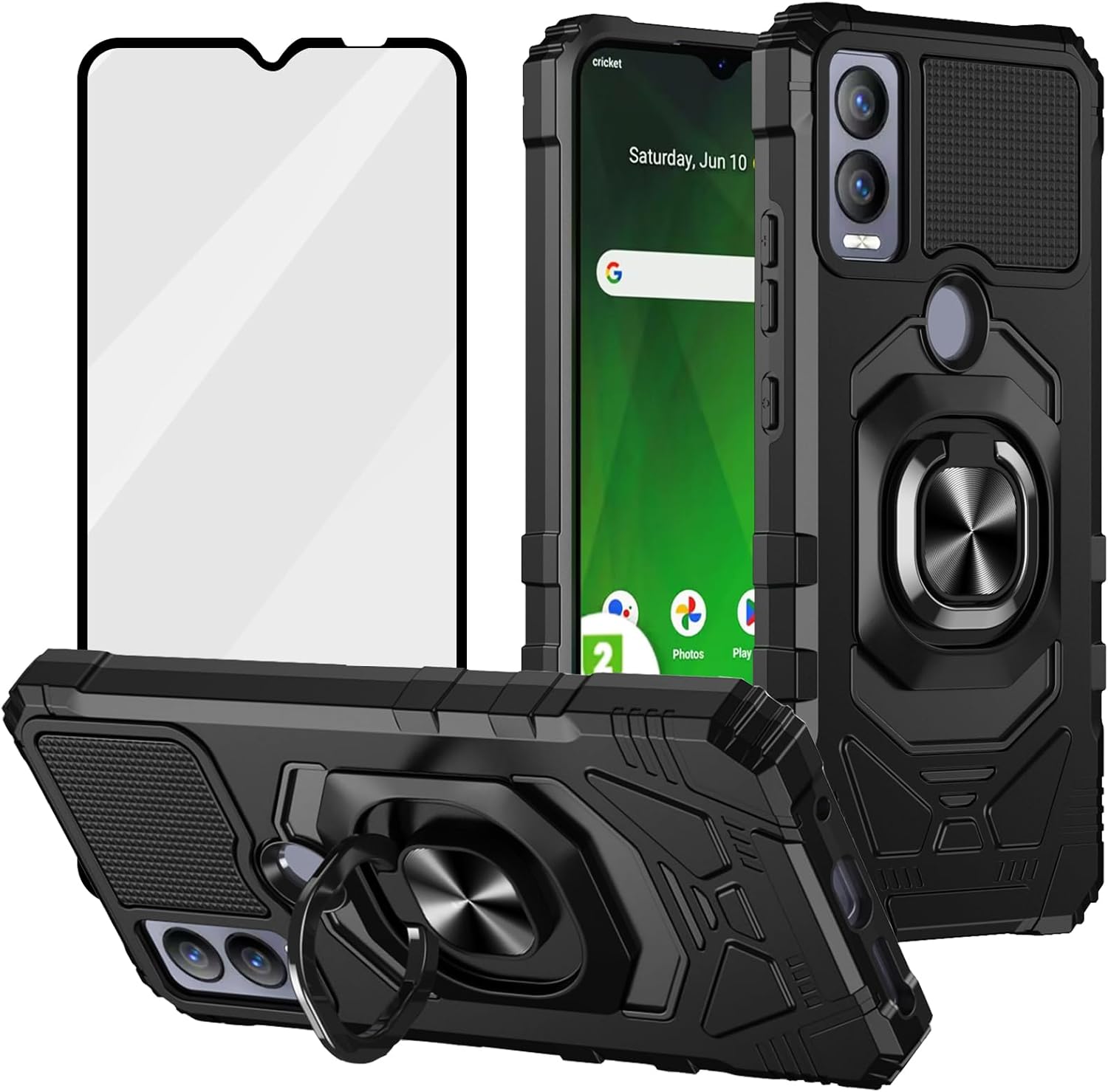 Custodia Cricket Magic 2 5G Custodia Antiurto Vetro Temperato Per Cricket Magic 2 / AT&T Propel 2 5G - Protezione Completa Custodia Telefono - Foto 12