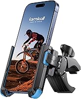Vista 1 de Lamicall - Soporte para teléfono de motocicleta y bicicleta - [Liberación rápida 1s] Abrazadera de teléfono celular para bicicleta, abrazadera