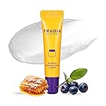 FRUDIA Blueberry Honey Lip Balm Tube, Exfoliating & Moisturizing Dewy Korean Lip Balm for Dry Lips made with Jeju Blueberry & Honey Extracts for Soft, Plump Lips (0.33 fl oz)