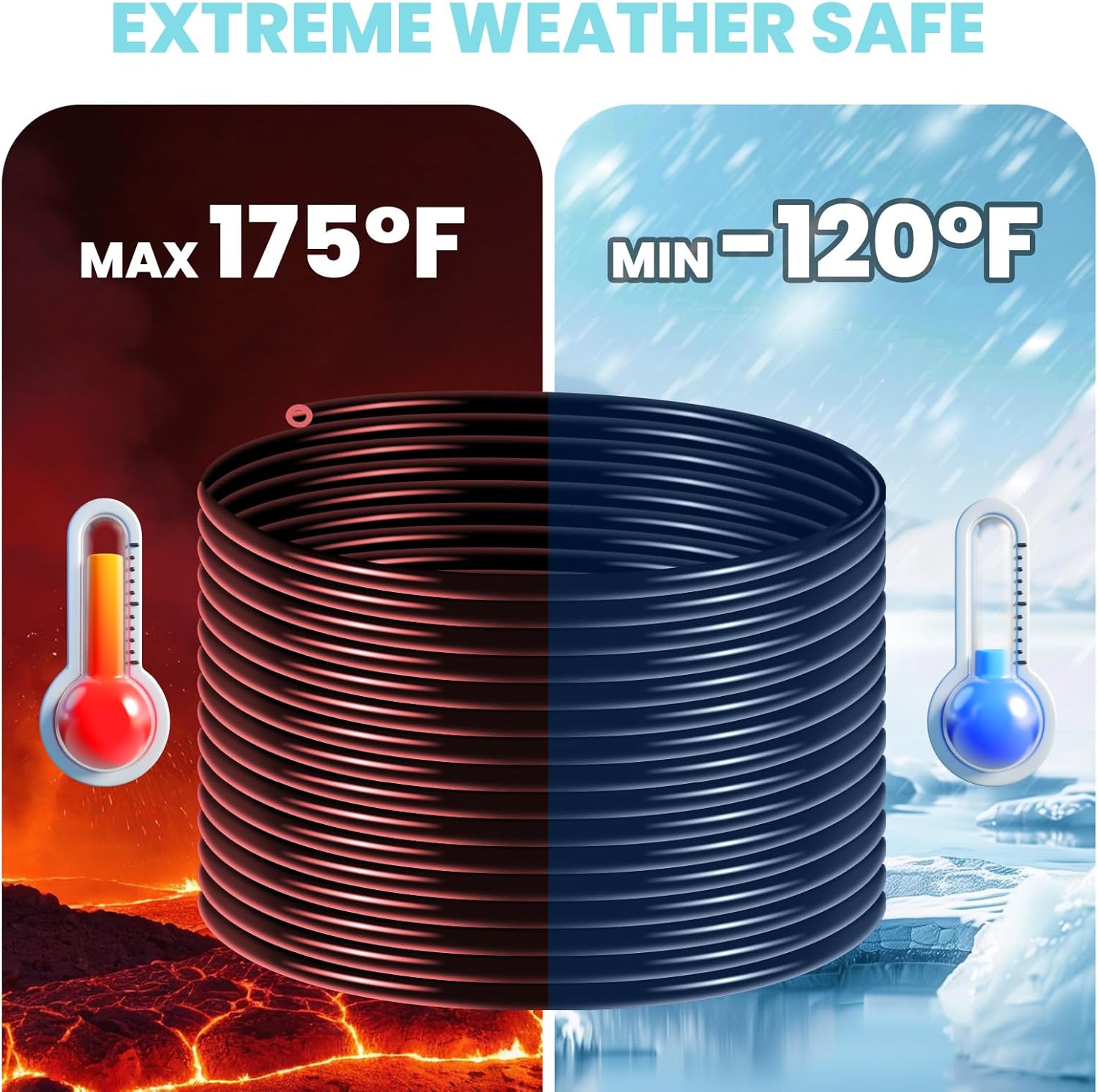 328 Feet Self Sinking Aeration Hose, for Easy Installation, Aeration Hose Kit, with Clamps & Menders, for Water Circulation Pond Aquaculture Aquarium(3/8 Inch)