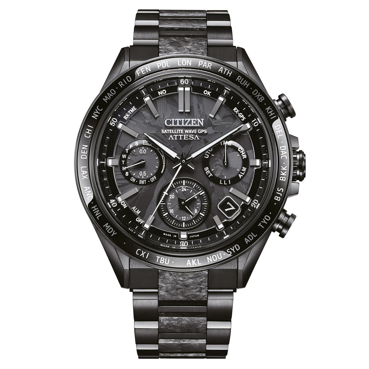 Citizen Men Chronograph Eco-Drive Watch Attesa Satellite Wave