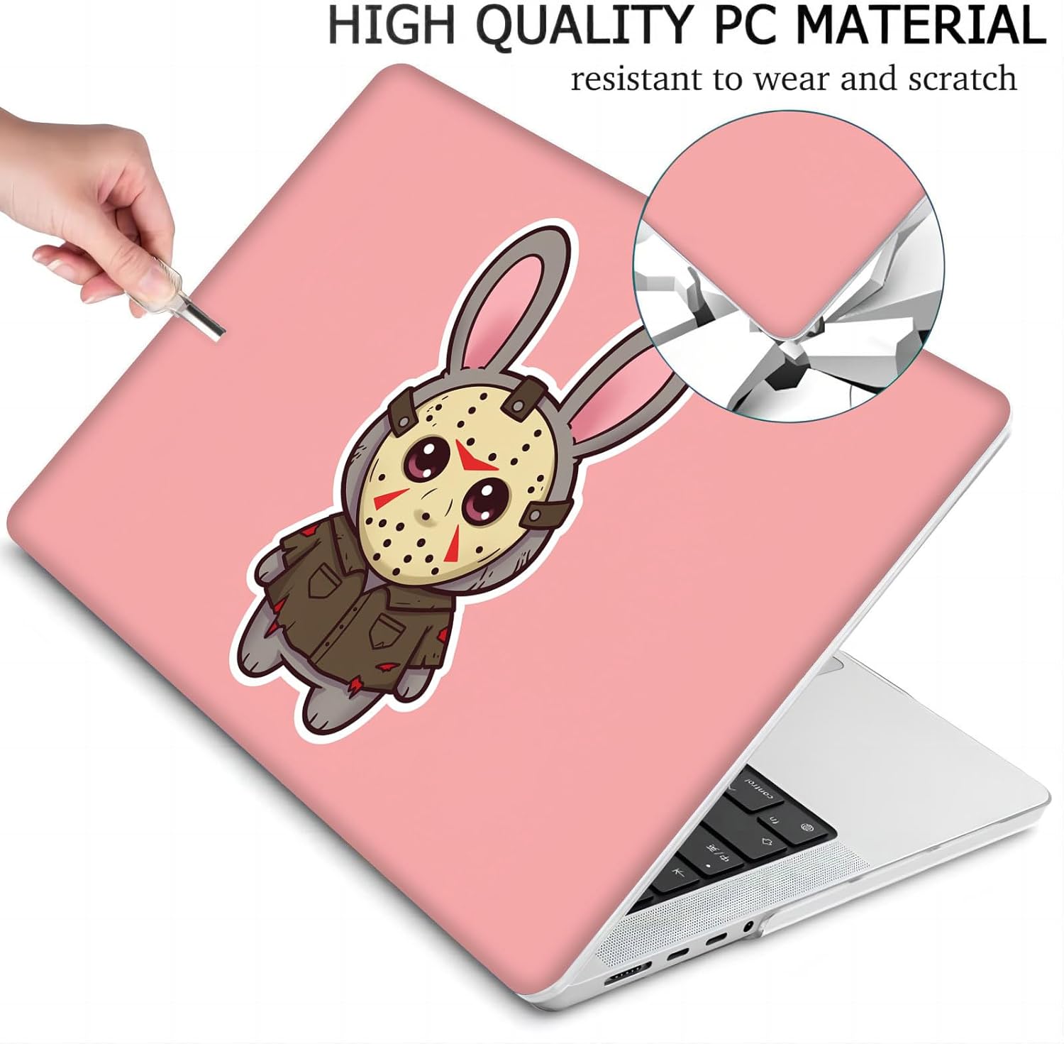 Compatible with MacBook Neo 13-inch, Hard Shell Case with Keyboard Cover and Screen Protector (A3404 A18 Pro chip, 2026 Release) - Hockey Mask MC21494
