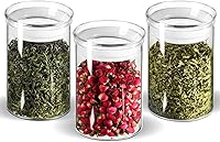 Vista 10 de ZENS Juego de 2 tarros de vidrio de 37 onzas, recipientes de cocina de vidrio transparente con tapas herméticas, recipientes de almacenamiento
