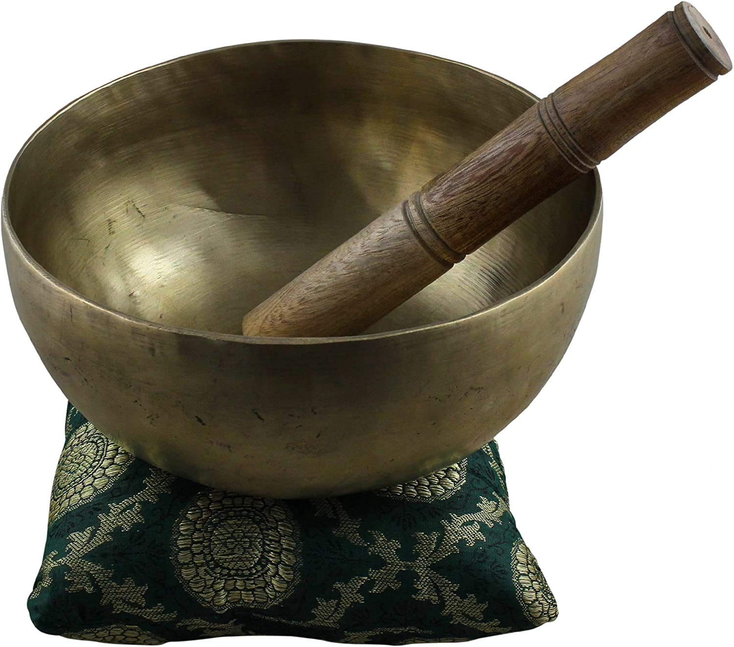 Campana tibetana/ciotole da preghiera/Rin Gong/Suzu Gongs – battitore avvolto in pelle (1200 grammi)