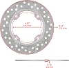 Disco de Freno Trasero con Pernos de Disco Compatible con Honda XR650L 1993-2025 3
