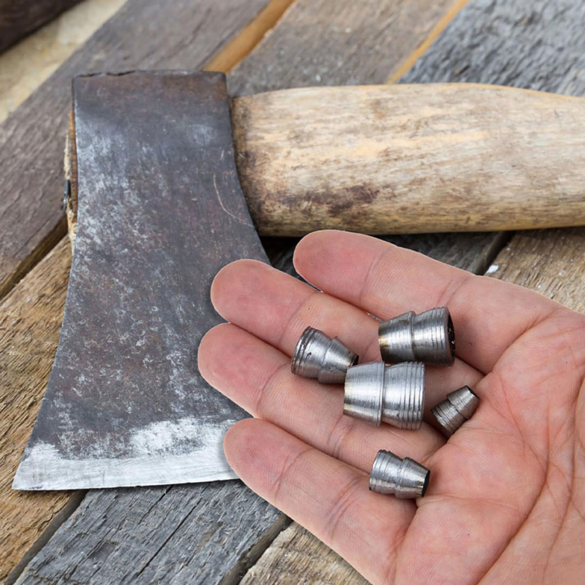 Mipcase 75pcs Iron Axe Handle Fixing Accessories Sturdy Metal for Axe Installation and Tool Reinforcement Compatible