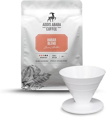 Addis Ababa Coffee Harar Blend Coffee And V60 Dripper