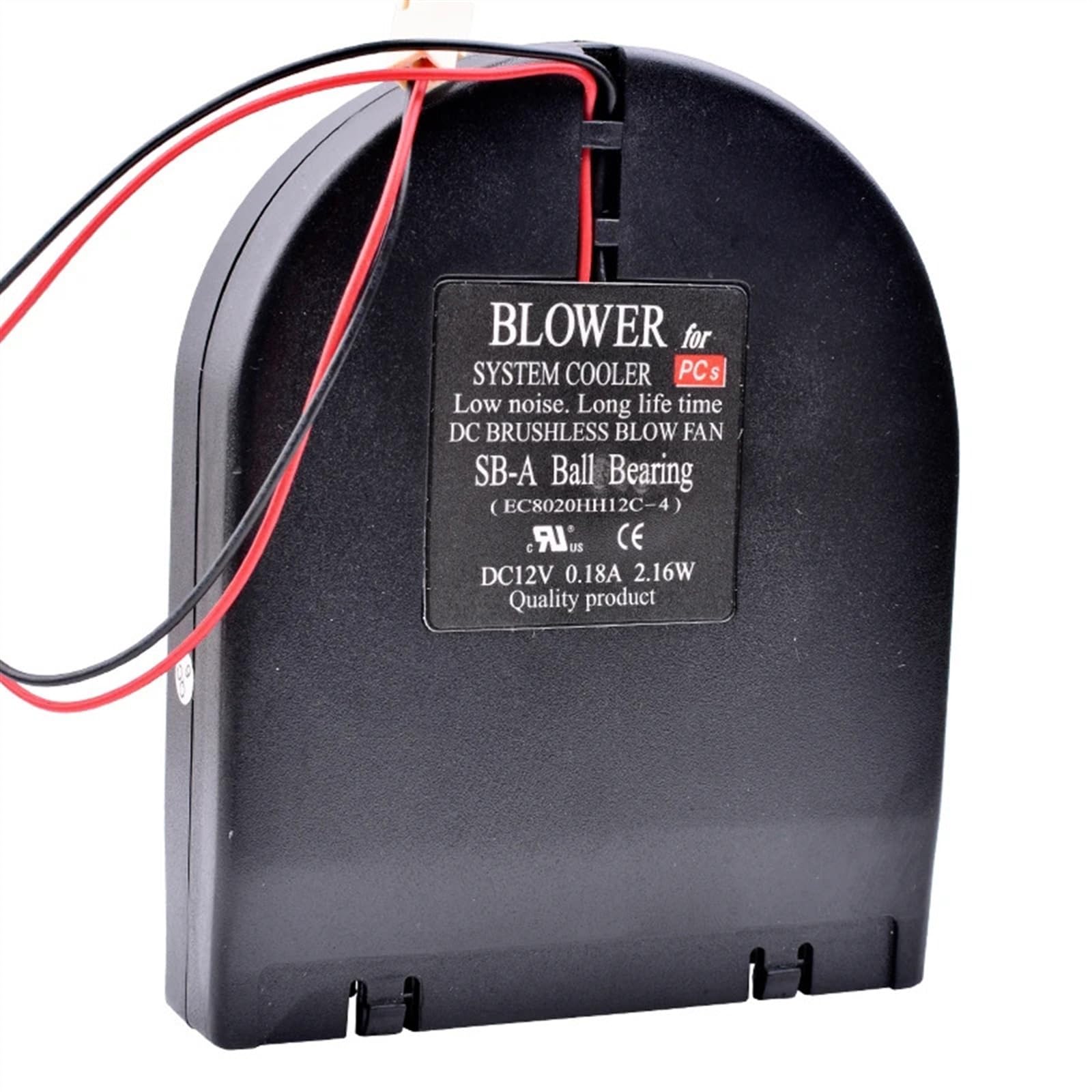 FCARUMIQP EC8020HH12C-4 11x9x2cm DC12V 0.18A 2.16W DIY retrofit Cooling Side Blower Fan