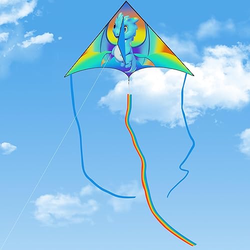 Vista 29 de Large Kites for Adults Kites for Kids Ages 4-8， 8-12 Beach Park Outdoor Game Activities, Gifts for Easter and Festival